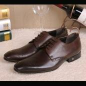 Best Cheap Louis Vuitton Shoes Cowhide Coffee Men's