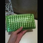 Bottega Veneta Green Lambskin Handbags