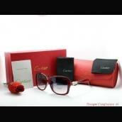 Cartier Red Wine AAA Grade Sunglasses