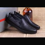 Casual Shoes Prada Cowhide Black AAAAA Grade Shoes