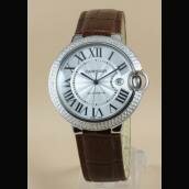 Copy Cartier Watches Stainless Steel Sapphire Crystal