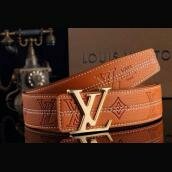 Designer Louis Vuitton Belts Steel Buckle Fashion 3.8CM