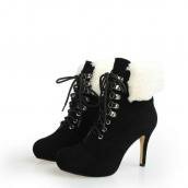 Dior Suede Black High Heels Shoes