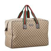 Gucci Unisex Leather Trimmings Luggage Handbags