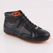 Hermes Cowhide Black Men's Shoes