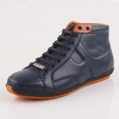 Hermes H24313 High Tops Blue Men's Shoes