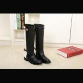 Hermes Shoes Ladies Mid-calf Boots Round-toe