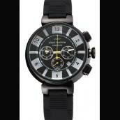 Louis Vuitton Black Sapphire Crystal Watches