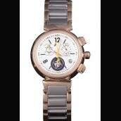 Louis Vuitton Two-Toned White Sapphire Crystal Watches