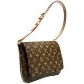 Luxury Replica Handbags Louis Vuitton Brown Cow Leather M51257