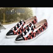 Miu Miu Patent Leather Ladies Flats Shoes