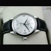 Replica AAA Jaeger LeCoultre J13195 Men's Genuine Leather Sapphire Crystal Watches