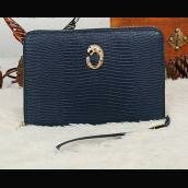 Replica Cartier Royal Blue Lizard Pattern Gold Handbags