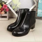 Replica Hermes Round-toe Chunky Heels Boots Shoes