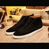 Replica Shoes Hermes Nubuck Leather Black Men's