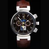 Replica Watches J07199 Jaeger LeCoultre Sapphire Crystal Genuine Leather