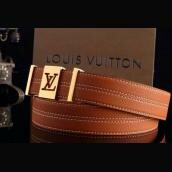 Top Replica Louis Vuitton Belts Steel Buckle Fashion